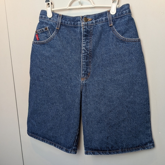 Cobra Pants - COBRA 90' Denim Women Jorts Size 30 Made In Canada Washed Pockets Loose Fit